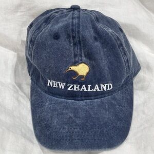 Blue New Zealand Cap with Kiwi Embroidery